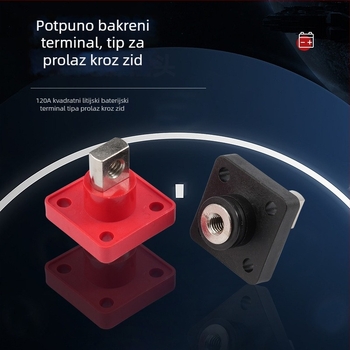 Fotovoltni konektor visokog protoka kroz zid, terminal za pohranu energije 120A–400A