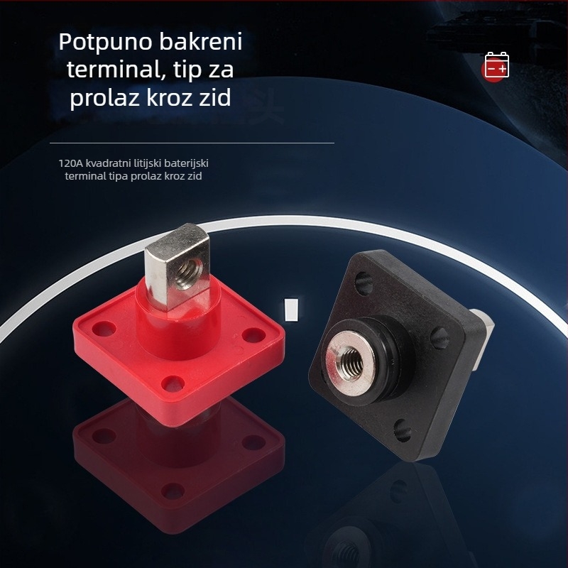 Fotovoltni konektor visokog protoka kroz zid, terminal za pohranu energije 120A–400A