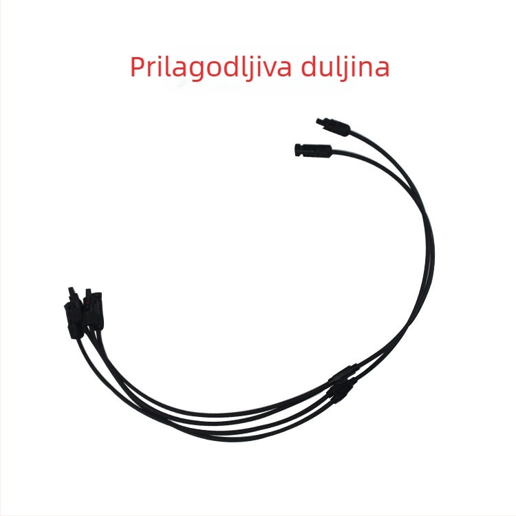 MC4 solarni PV konektor, Y-tip, petžilni utikač za panel, paralelni adapter 1–4