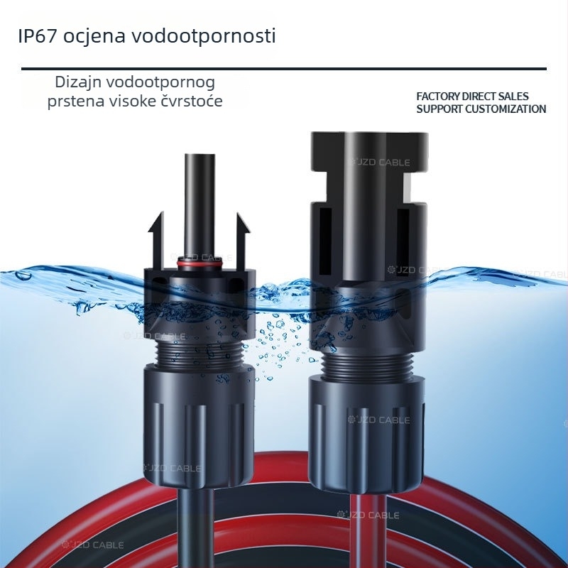 TÜV certificirani fotonaponski produžni kabel PV1-F 4 mm² MC4 kabel za solarne ploče