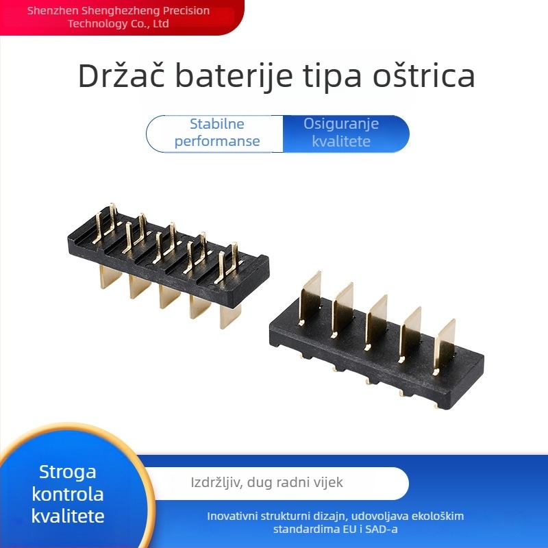 Blade Battery Plug, 2-5PIN, 5,0 mm razmak, PCB konektor DIP pločica, pribor za pametne brave na vratima