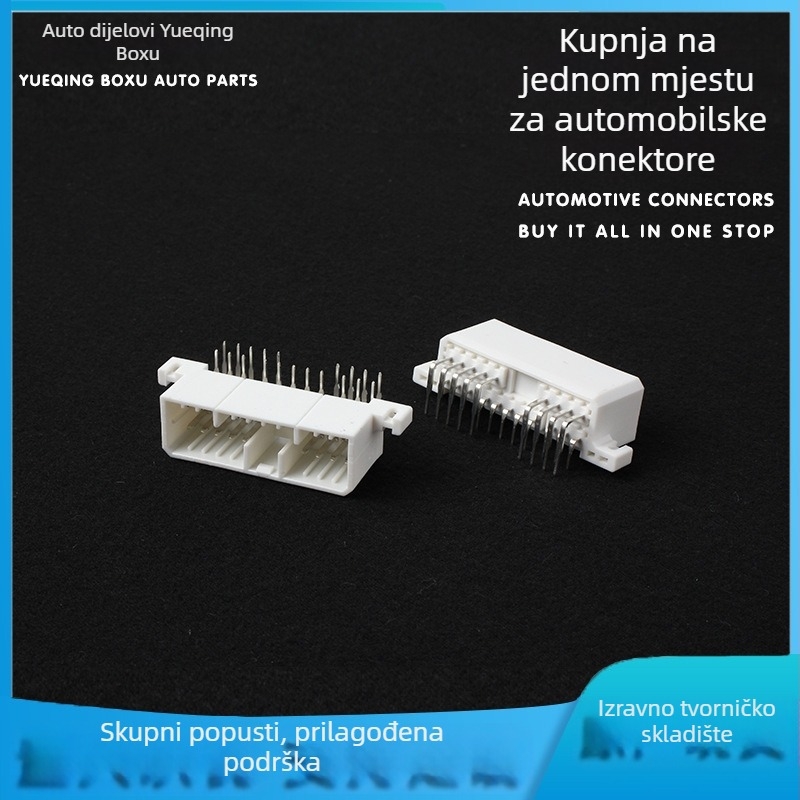 Automobilski PCB pin header DJ7201-1.8-10AW, 20-pinski zakrivljeni konektor
