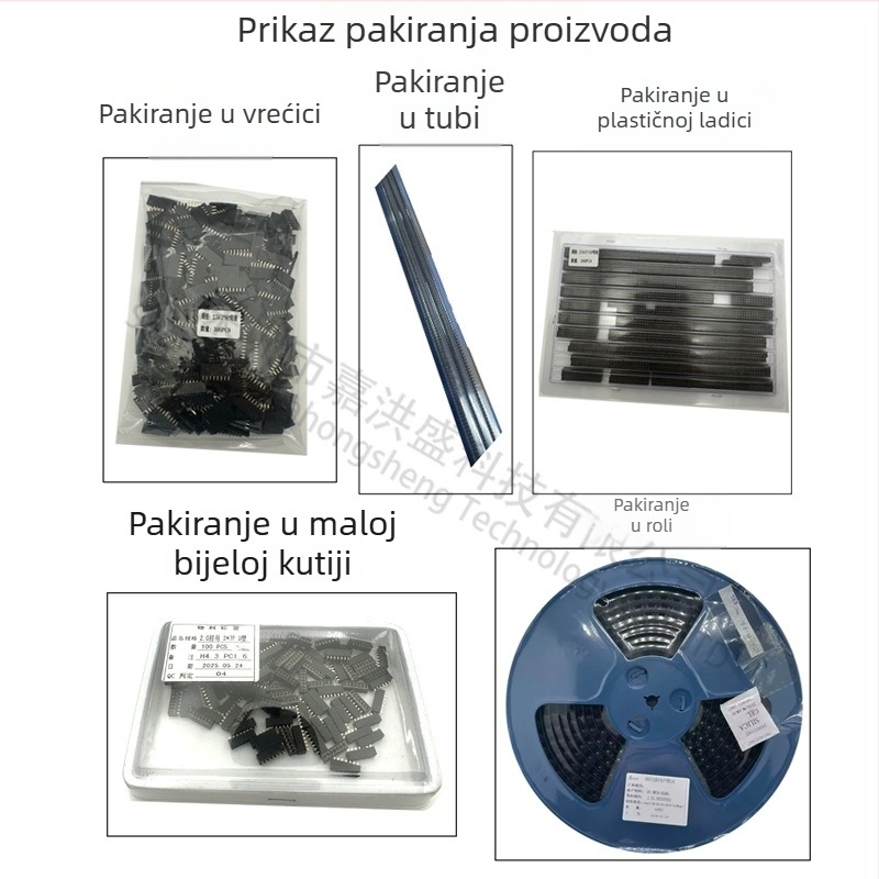 Pin header i ženski header – pakiranje trakom i rolom, razmaci 1.0, 1.27, 2.0, 2.54, 3.96, 5.08 mm, ravni i zakrivljeni pinovi