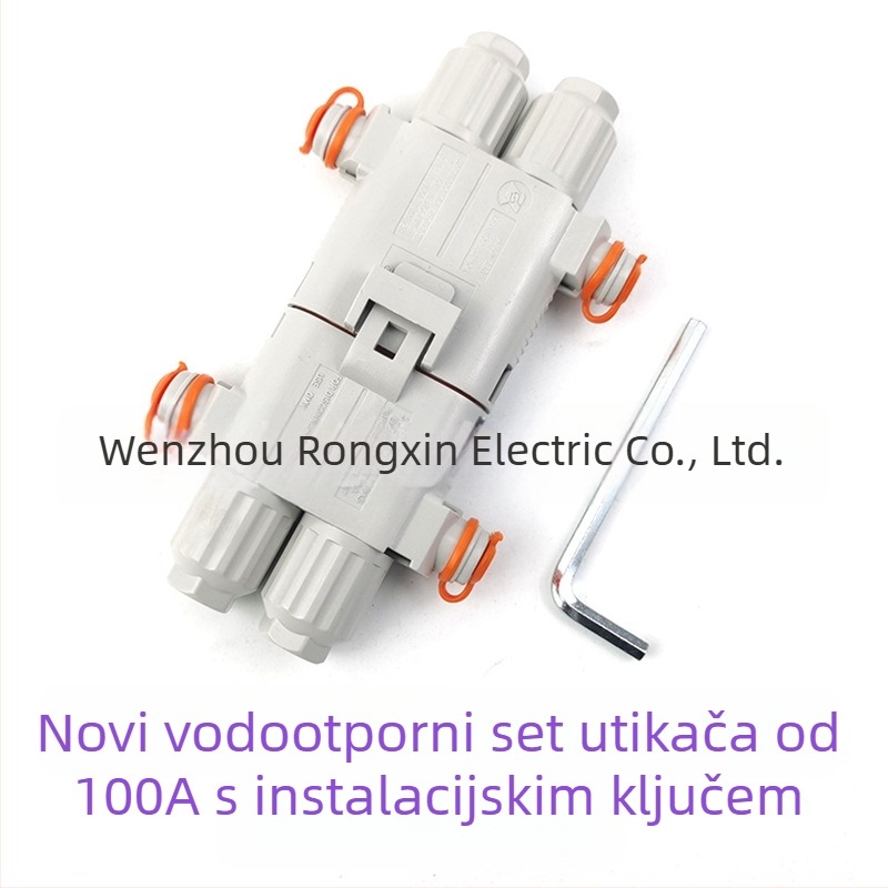 100A Anderson vodootporan konektor, crimp-free, muško i žensko spojno za parkirni klima uređaj i kamionski generator velike snage