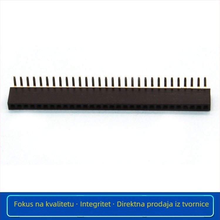 SMT ženski header, razmak 1,27 mm, patch, jednororedni ili dvoredni, s stupovima