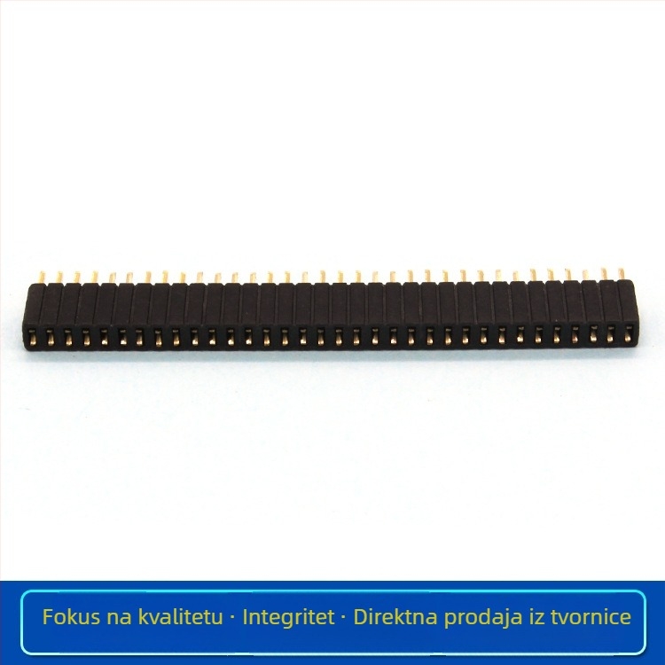 SMT ženski header, razmak 1,27 mm, patch, jednororedni ili dvoredni, s stupovima