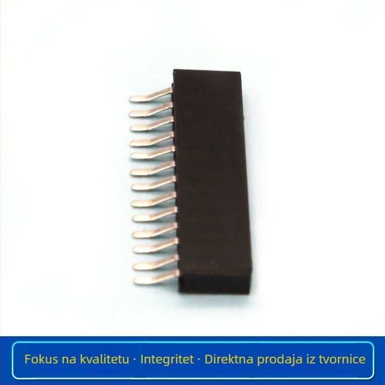 SMT ženski header, razmak 1,27 mm, patch, jednororedni ili dvoredni, s stupovima