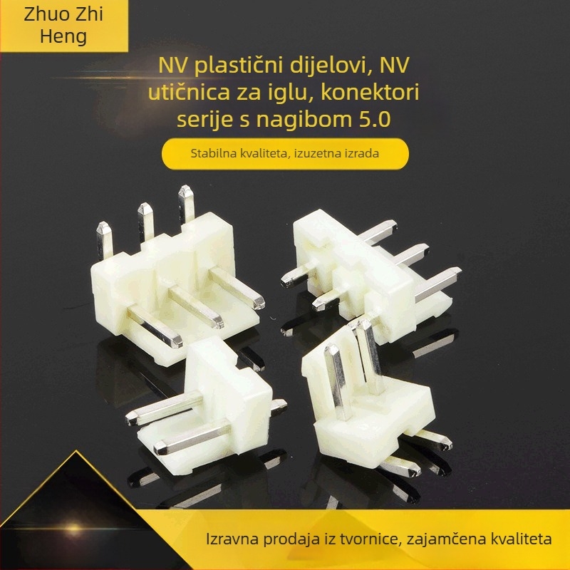 NV plastični dio konektora, NV pin header sa samouzamakjučćom pločom za spajanje žica, serija konektora s razmakom 5,0 mm, na veliko