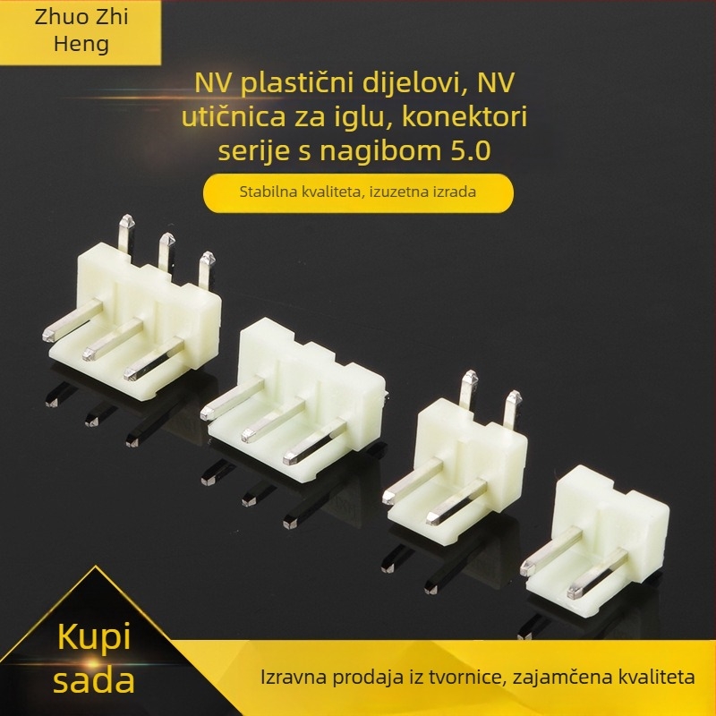NV plastični dio konektora, NV pin header sa samouzamakjučćom pločom za spajanje žica, serija konektora s razmakom 5,0 mm, na veliko