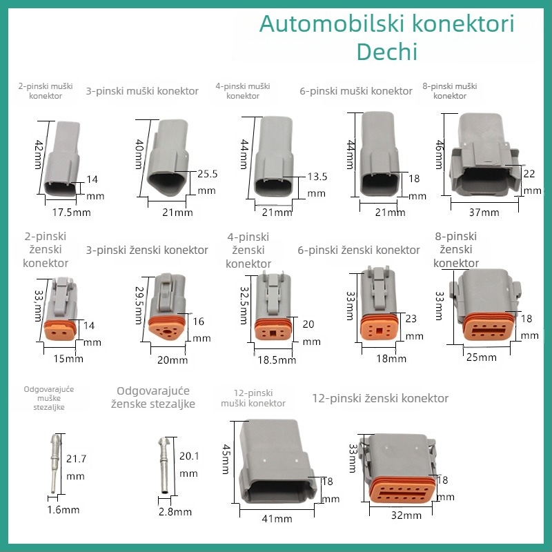 Hongyu DT-SJK Auto vodootporan spojni set za kabelsku instalaciju s kliještima za zatezanje