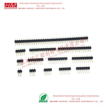 2,54 mm razmak, jednorصодni ravni PIN header, 1x2P/3P/4P/5P/6P/7P/8P/10P/12P/15P/20P/40P