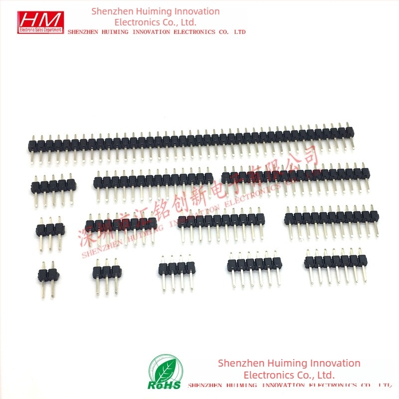 2,54 mm razmak, jednorصодni ravni PIN header, 1x2P/3P/4P/5P/6P/7P/8P/10P/12P/15P/20P/40P