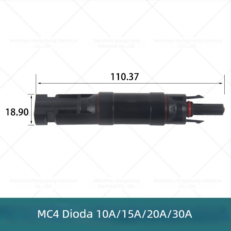 MC4-kompatibilan fotonaponski diodni konektor, 10A, s ugrađenom diodom zaštite od obrnoga toka