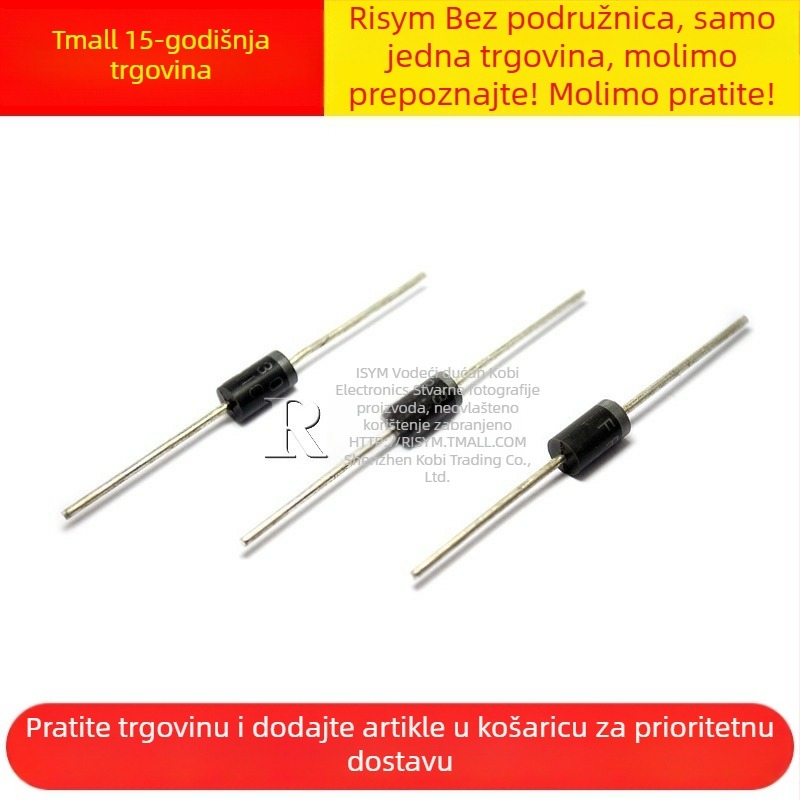 Risym FR307 Dioda za brzo vraćanje, visokoučinkovita, 3A/1000V, 10 komada