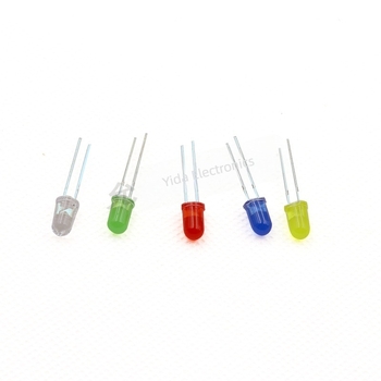 Set od 100 LED kuglica promjera 5 mm, 5 boja u miješanom pakiranju (crvena, zelena, žuta, plava, bijela)