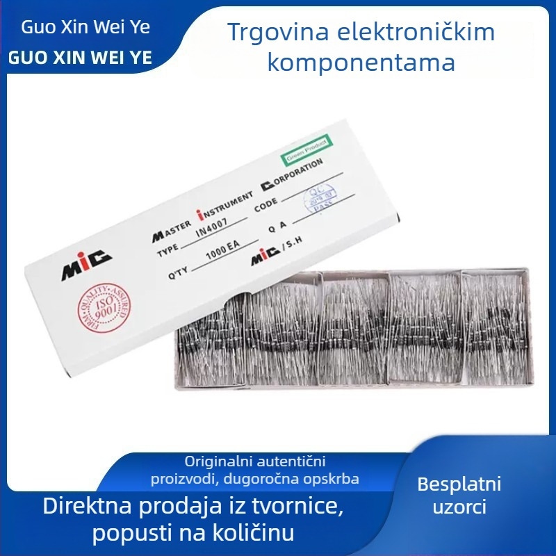 1N4007 1A 1000V ispravljačka dioda DO-41 brzog odziva IN4007