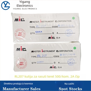 Nova ultra-brza ispravljačka dioda RL207, RL257 2A/2.5A 1000V DO-15