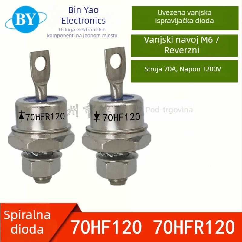 Spiralna dioda 70HF120, 70HFR120, 70A/1200V