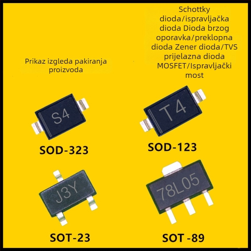 SS510L SMB površinski montirana Schottky dioda, niska VF, nizak pad napona, SMB/DO-214AA pakiranje