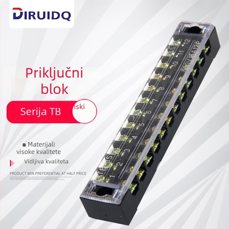 TB-1512 15A 12P Fiksirani terminalni blok
