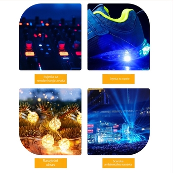 3 mm plava LED perla, okrugla glava, visoka svjetlina, kratka noga