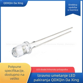 F5 5mm RGB LED perle, prozirne, sedmobojno treptanje