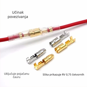 Kuglastog tipa 4.0 mm mesing terminal za kabel, muški i ženski, s kućištem