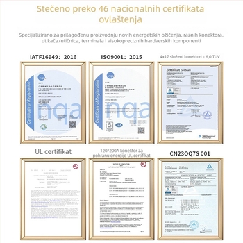 Novi nacionalni standard 2+4 konektor za punjenje litij baterije za električna vozila, otporan na prašinu i vodootporan konektor za pohranu energije