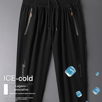 Muške ležerne sportske šorceve do koljena, lagane i prozračne za ljeto, najlon Ice Silk, visoka elastičnost
