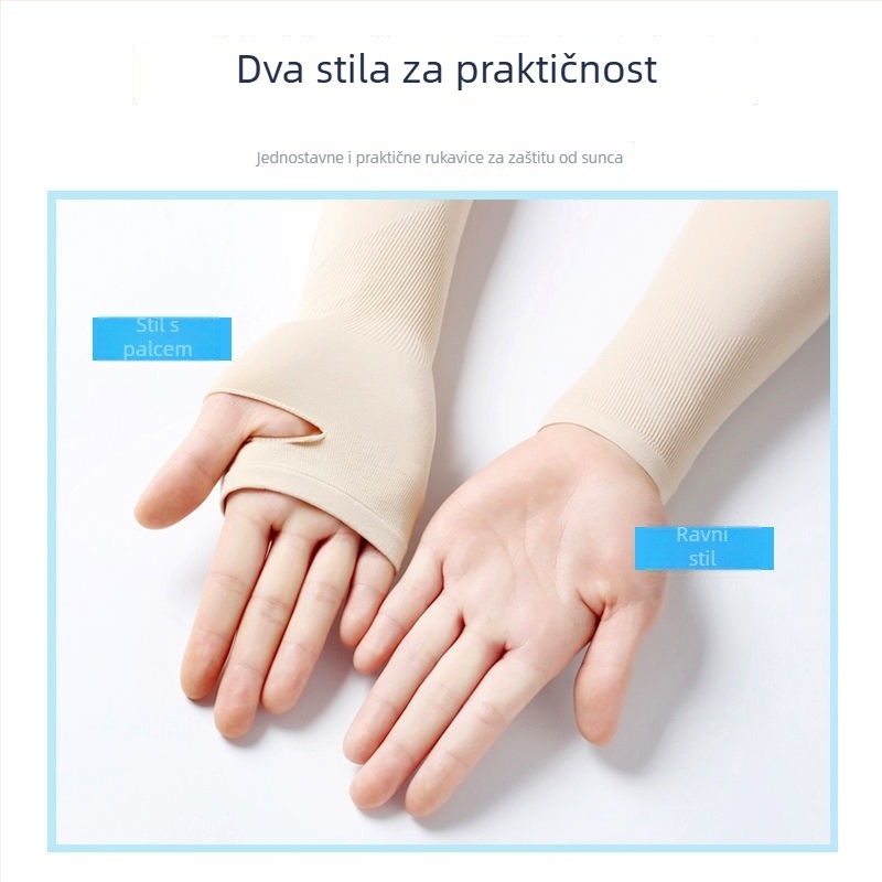 Unisex rukave za zaštitu od sunca od ledene svile, za putovanja, korejski stil
