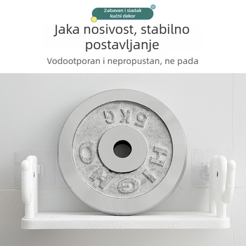 Polica za skladištenje bez bušenja u obliku slona, za kuhinju i kupaonicu, višenamjenska polica