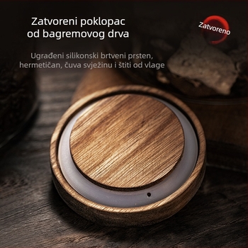 Staklena posuda za čaj Pu'er, vodootporna, hermetički zatvaranje, velika kapaciteta 500 g