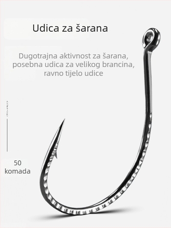 8003 Ojačani obrnuti udica s mekanim mamcem i imitacijom crva — za mandarin ribu, šaran i smuđ