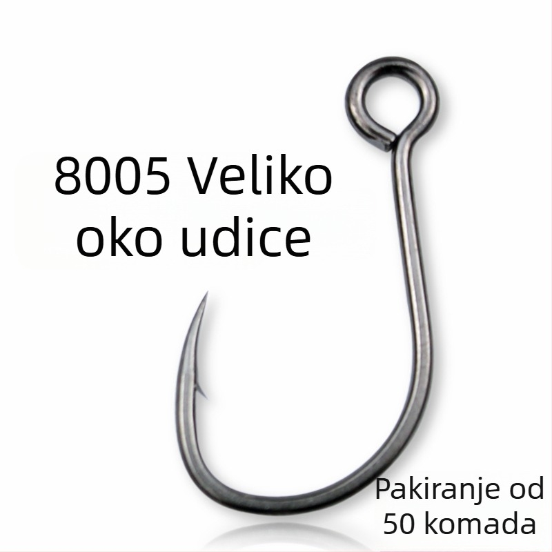 Kuka za varalice s velikim okom, broj 8, s rupom