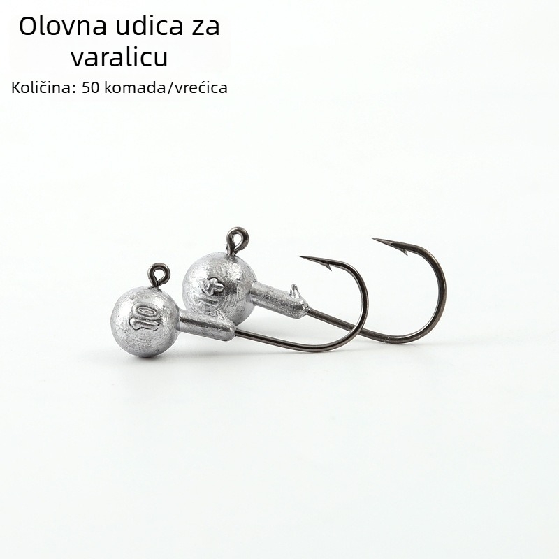 Kuka jig head s mekom imitacijom s T-repom, 50 kom u vrećici