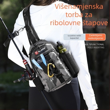 Nova torba za mamce za rijeku, višenamjenska torba za ribolov, torba za ribolov na jedno rame, vodootporna prenosna torba za mamce