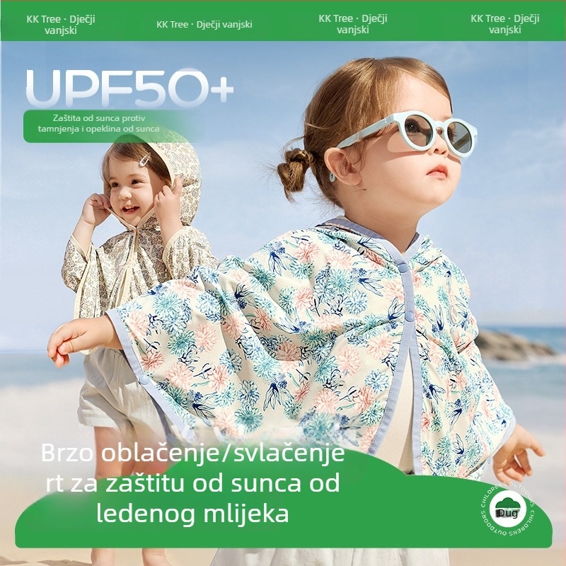 Kocotree UV zaštita za bebe s kapuljačom, lagani unisex kaput za dojenčad, proljeće 2026