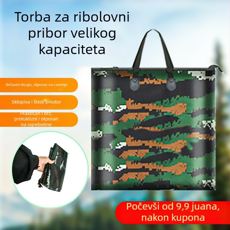 Torba za zaštitu ribe – Višefunkcionalna vodootporna torba za pohranu ribolovne opreme, sklopiva i lagana za nošenje