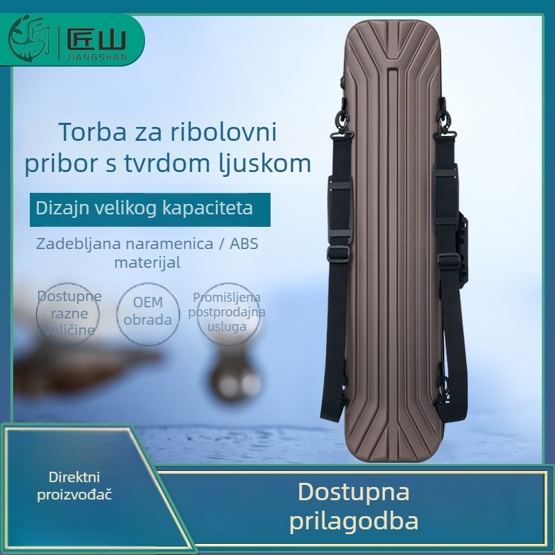 Carpenter Mountain Vodootporna tvrda torba za ribolovnu palicu, 130 cm, torba velike kapacitete