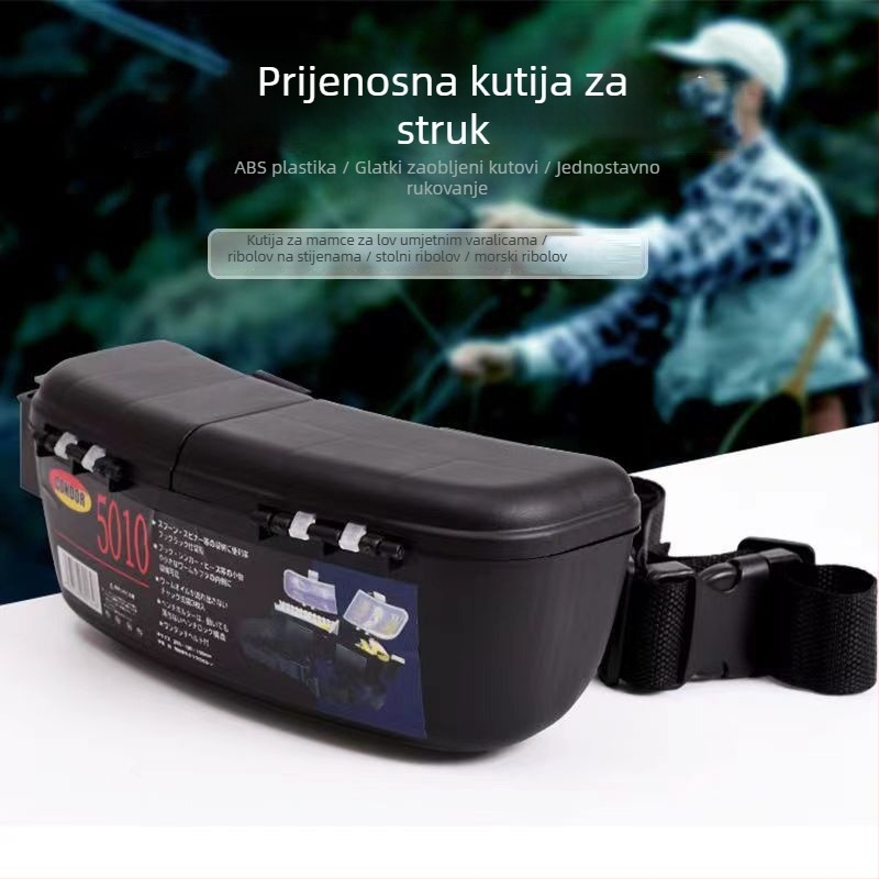 Torba za ribolov velikog kapaciteta s integriranom kutijom za varalice i mamce