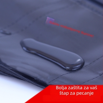 Kompaktna futrola za ribolovne štapove s tvrdim kućištem, trokutasto dno, veličina 130/125