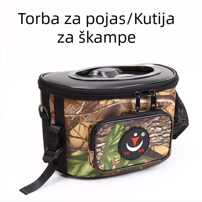 Pojasna torba za morski ribolov sa kutijom za varalice i odvojivim tvrdim kućištem za opremu, EVA, vodootporna