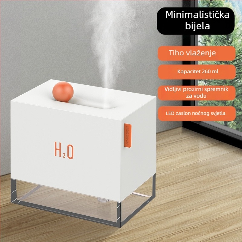 Ben Qin Box stolni ovlaživač zraka za aromaterapiju, višebojno noćno svjetlo, kompaktno i tiho
