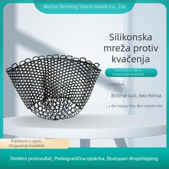 Silikonska mrežasta vrećica za ribolov, lagana mrežasta zaštitna navlaka, protiv hvatanja, bez mirisa, sigurno za ribe