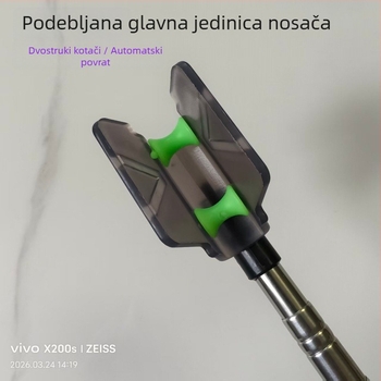 Ojačana potpora za kutiju/stočicu za ribolov s automatskim vraćanjem, dvostruki koluti, teleskopski držač štapa, univerzalna zemlja ugradnja za 7-dijelnih štapova