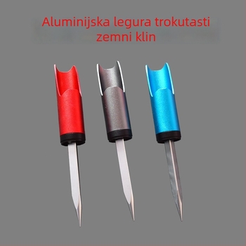 Aluminijski stalak za zabijanje u zemlju za morski štap – sklopivi nosač štapova s višestrukom rotacijom