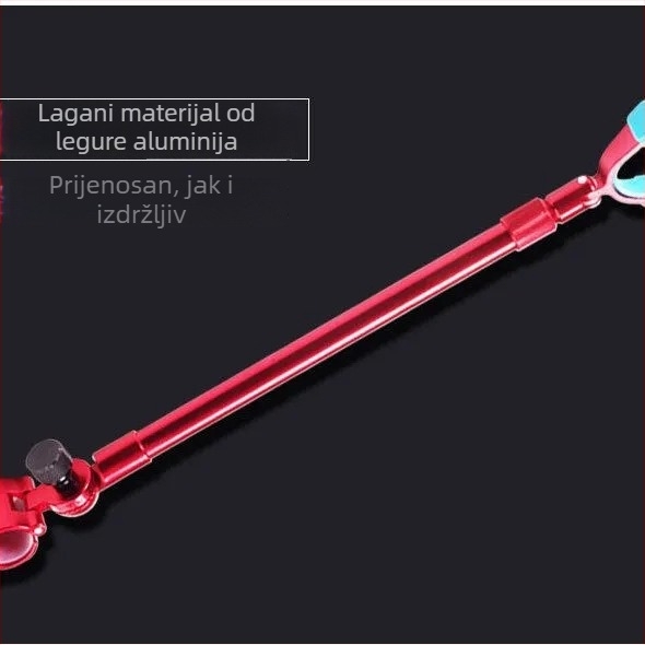 Zadnji viseći držač za štap i antenu — ultra lagani aluminijski spoj, otporan, podesiv protiv isklizivanja, sklapanje, okretanje u više smjerova.