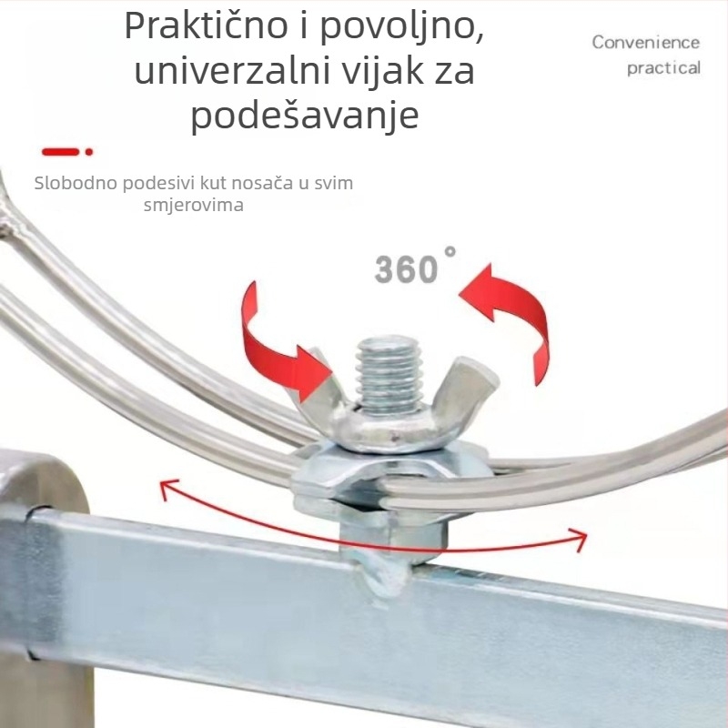 Sklopivi univerzalni stalak za štapove, aluminijska legura, za morski ribolov