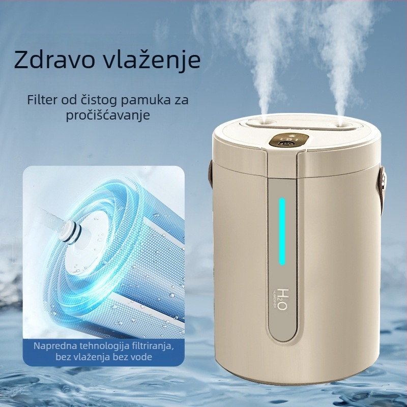 Aromaterapijski ovlaživač zraka s digitalnim zaslonom, velikog kapaciteta, USB prijenosni za spavaću sobu