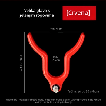 Nosač za štap za ribolov od aluminijske legure, glava nosača štapa s dizajnom roga jelena